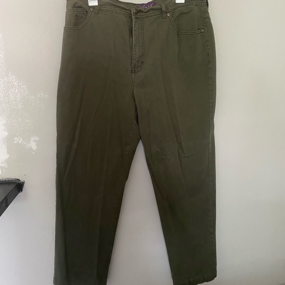 Dark Green Pants